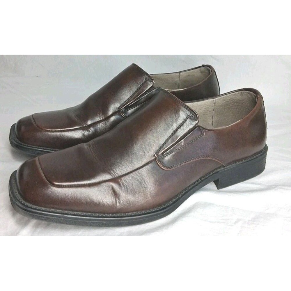 Borelli Men 13 Mathew Brown Leather Slip On Dress Loafers Quiet Luxury Shoes